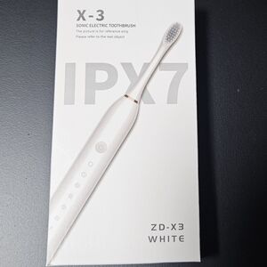 White Sonic Electric Toothbrush Soft Bristles Deep Cleaning Rechargeable